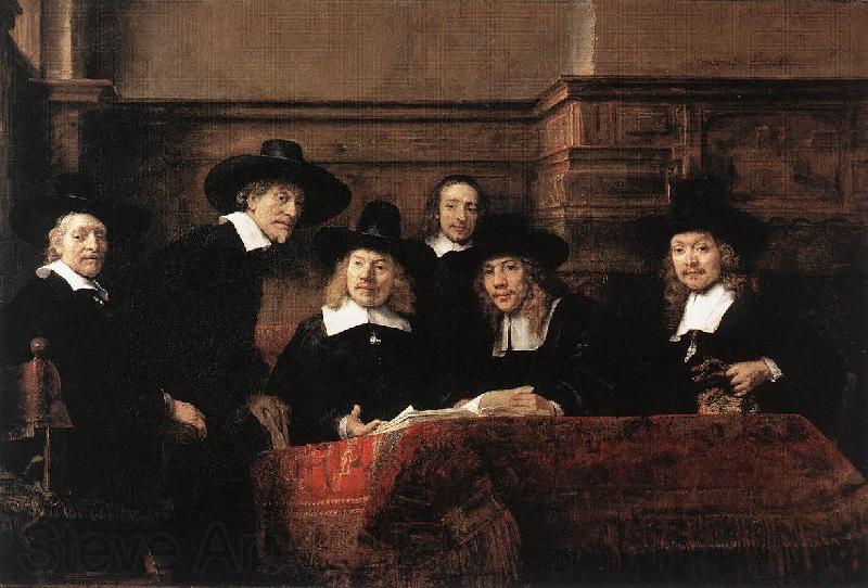 REMBRANDT Harmenszoon van Rijn Sampling Officials of the Drapers' Guild France oil painting art
